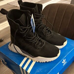 adidas prime knit black high-top Boots